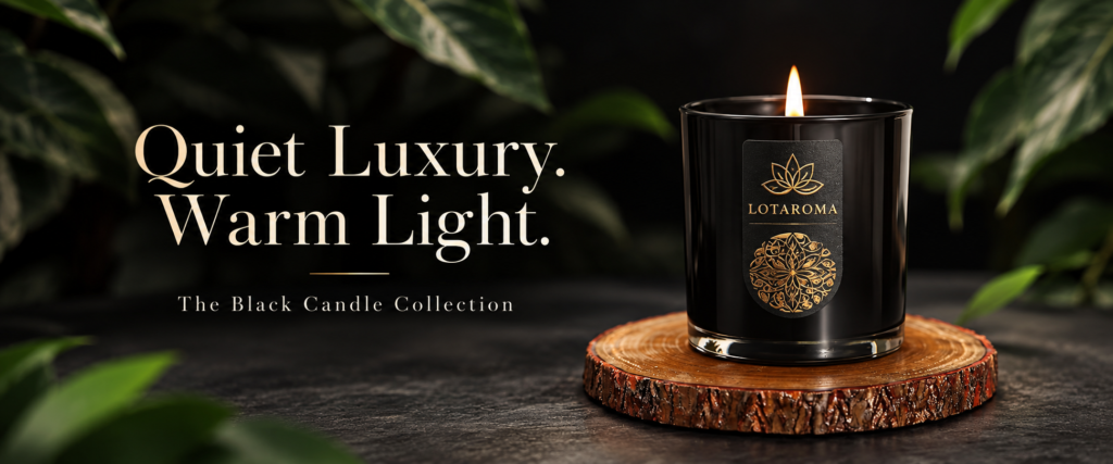 LOTAROMA Black Jar Candle 200g