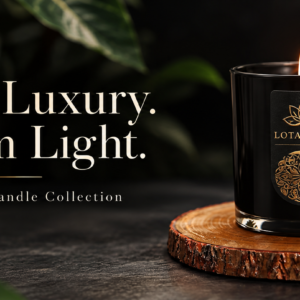 LOTAROMA Black Jar Candle 200g